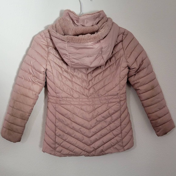 CI SONO Kids Girls size 8 Faux Fur Hooded Coat - Picture 5 of 9